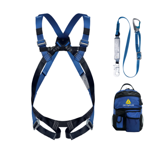 PSAgA Auffanggurt +Verbindungsmittel mit Bandfalldämpfer