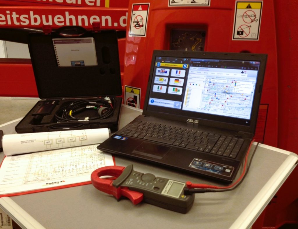 Wartung und Reparatur von Arbeitsbühnen